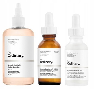 The ordinary zestaw tonik caffeine kwas hialuronow