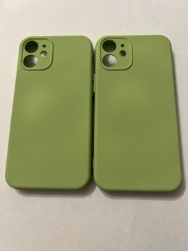 Etui iPhone 12’Mini / Limonkowe - Mikrofibra