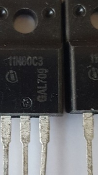 11N80C3 :  MOSFET 800V,11A,0.45 Ohm,7ns 