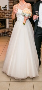 Suknia ślubna Vanessa gorset kryształki 
