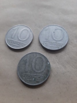 10 zł 3 szt. 1986-1987 r.  P28