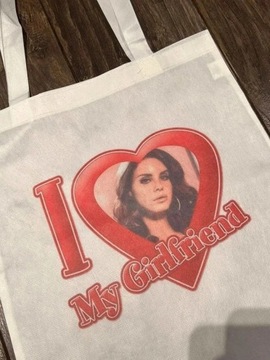 torba tote bag i love Lana Del Rey serce hear