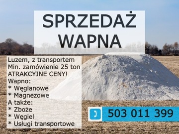 Sprzedaż WAPNA luzem