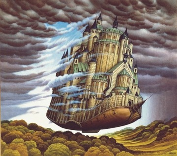 Reprodukcja obrazu Jacka Yerki "Chmurołamacz" 