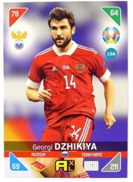 karty PANINI EURO 2020-2021 KICK OFF Dzhikiya 156