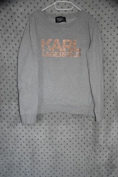 Szara bluza Karl Lagerfeld M/L sportowa bawełna