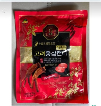 Koreański żeńszeń czerwony cukierki 