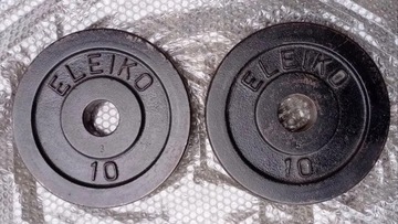 Obciążenie olimpijskie ELEIKO 2 x 10 kg metalowe