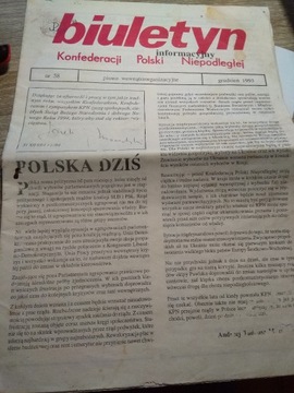 Biuletyn informacyjny KPN Moczulskiego