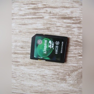 Karta pamięci SD KINGSTON 64GB bardzo szybka