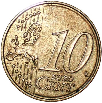 Euro-Strefa Francja 10 eurocentów z 2009 roku OMO 