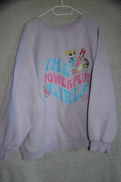 Liliowa bluza xl The Powerpuff girls atomówki 