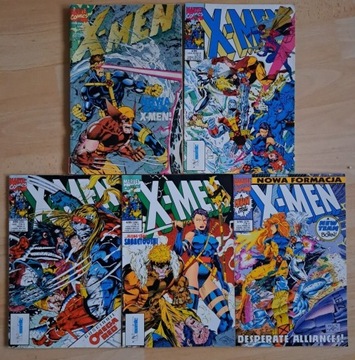 Komiksy X-Men 1995 numery 1-5 TM-SEMIC 