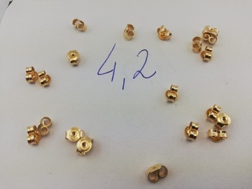 Zapięcie złote baranek 3,5 mm 585