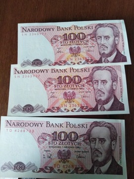 Banknot 100zl r 1883.