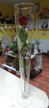 Mega wazon szklany kieliszek stożek 60cm
