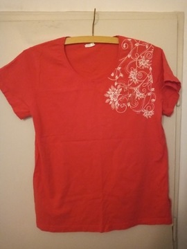 T shirt damski Vienetta czerwony 1XL