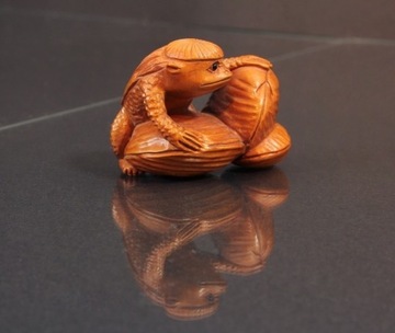 Netsuke - Goblin wodny' Kappa - Japonia XX w. 