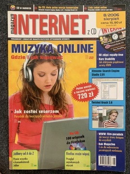 Czasopismo Internet 08/2006- BDB stan 1*CD 