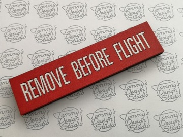 REMOVE BEFORE FLIGHT magnes lotniczy na lodówkę 