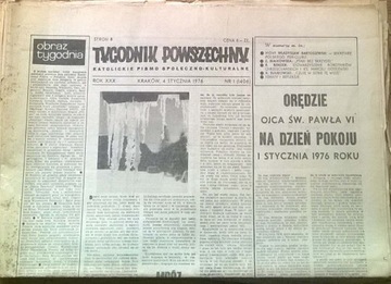 Tygodnik Powszechny 1976 Rok  49 NUMERÓW Prasa PRL