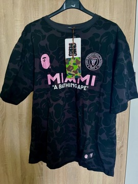 Koszulka Miami Bape w kolorze czarnym