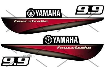 Naklejka na silnik zaburtowy YAMAHA 9.9 fourstroke