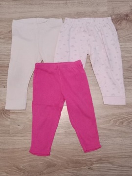 Zestaw spodenek, legginsy 3 szt rozm. 80