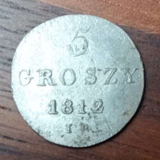  Księstwo Warszawskie, August I, 5 groszy 1812 IB