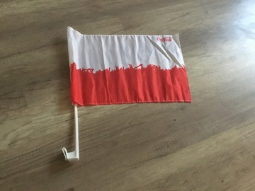 Flaga Polski na szybę x 2
