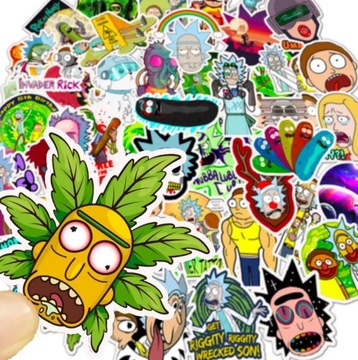 STICKERS BOMB Naklejki RICK AND MORTY 50 SZT /69