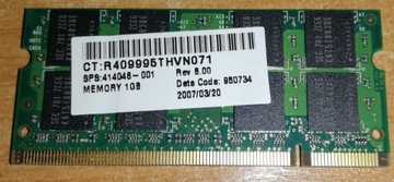1Gb, DDR2,  667MHz samsung m470t2953ez3-ce6