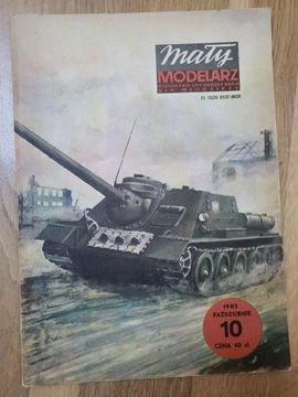 Mały Modelarz 10/1983 Działo pancerne SU 100 1/25