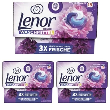 Lenor  color 3xfriche kapsułki do prania 3x15 szt.