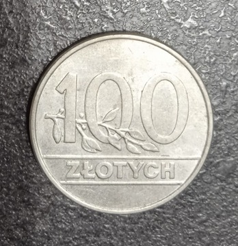 moneta 100 zł z roku 1990