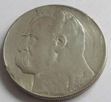 10 złotych Piłsudski 1939 r. (1) Ag oryginał