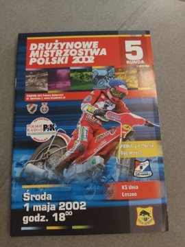 Program Żużel Polonia Bydgoszcz - Unia Leszno 2002