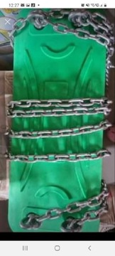 Huśtawka zielona z łańcuchami