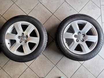 FELGI  AUDI VW 225/55/17 Z OPONAMI GOODYEAR