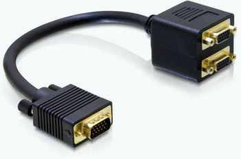 Adapter VGA D-Sub15 (M) - 2x VGA D-Sub15 (F) Deloc