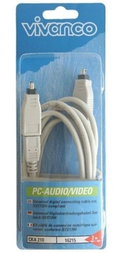 Zestaw, kabel 6-pinowy wtyk + 2 kompaktowy