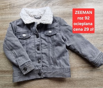 Kurtka jeansowa ocieplana kożuszkiem katana jeans 