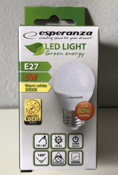 Żarówka LED Esperanza tylko 5W=40W e27 tylko 8cm