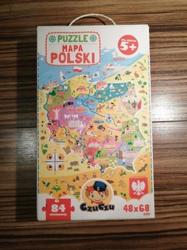 Puzzle obserwacyjne dla dzieci Mapa Polski CzuCzu