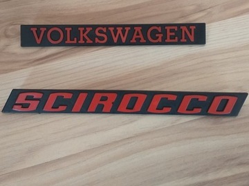 VW Scirocco I 1emblemat (znaczek, logo, SL) Orygin