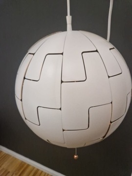 Lampa wisząca, biały/kolor miedziany, 35 cm - Gwiazda śmierci Ikea