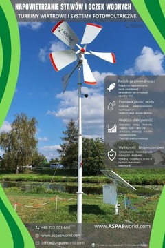 Turbina wiatrowa wiatrak do napowietrzania -5 piór