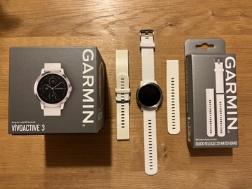 Smartwatch GARMIN VIVOACTIVE 3 biały - NOWY PASEK