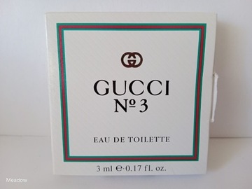 Gucci No.3 EDT 3ml perfumy miniatura 