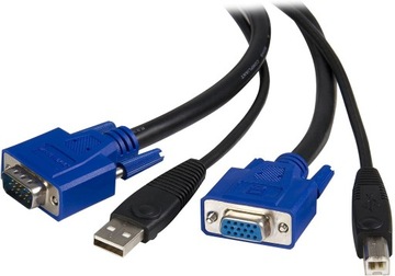 StarTech 10 ft 2-in-1 Universal USB KVM Cable